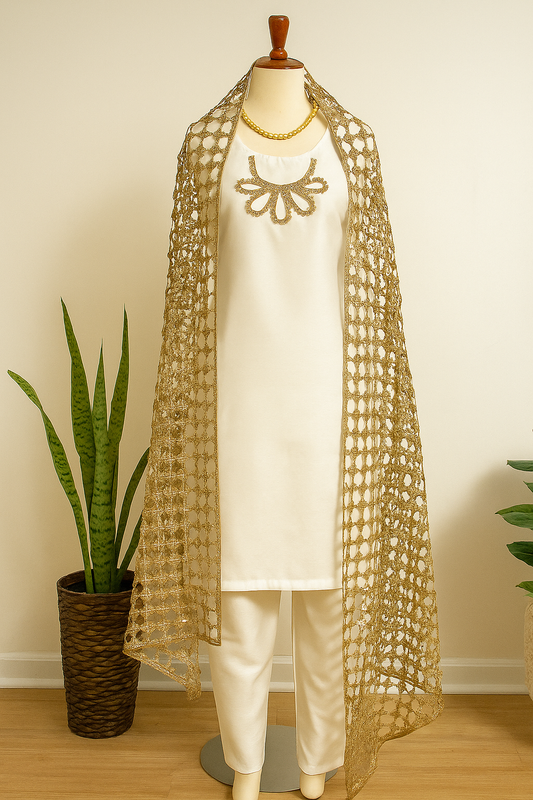 Sheesh dupatta Dress